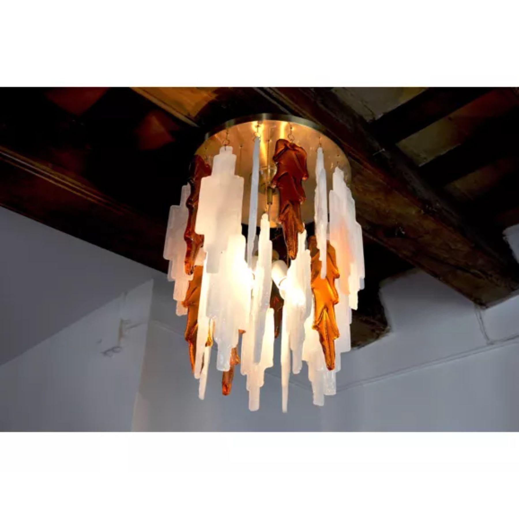 Italian Poliarte Chandelier by Albano Poli, 1970s In Good Condition For Sale In BARCELONA, ES