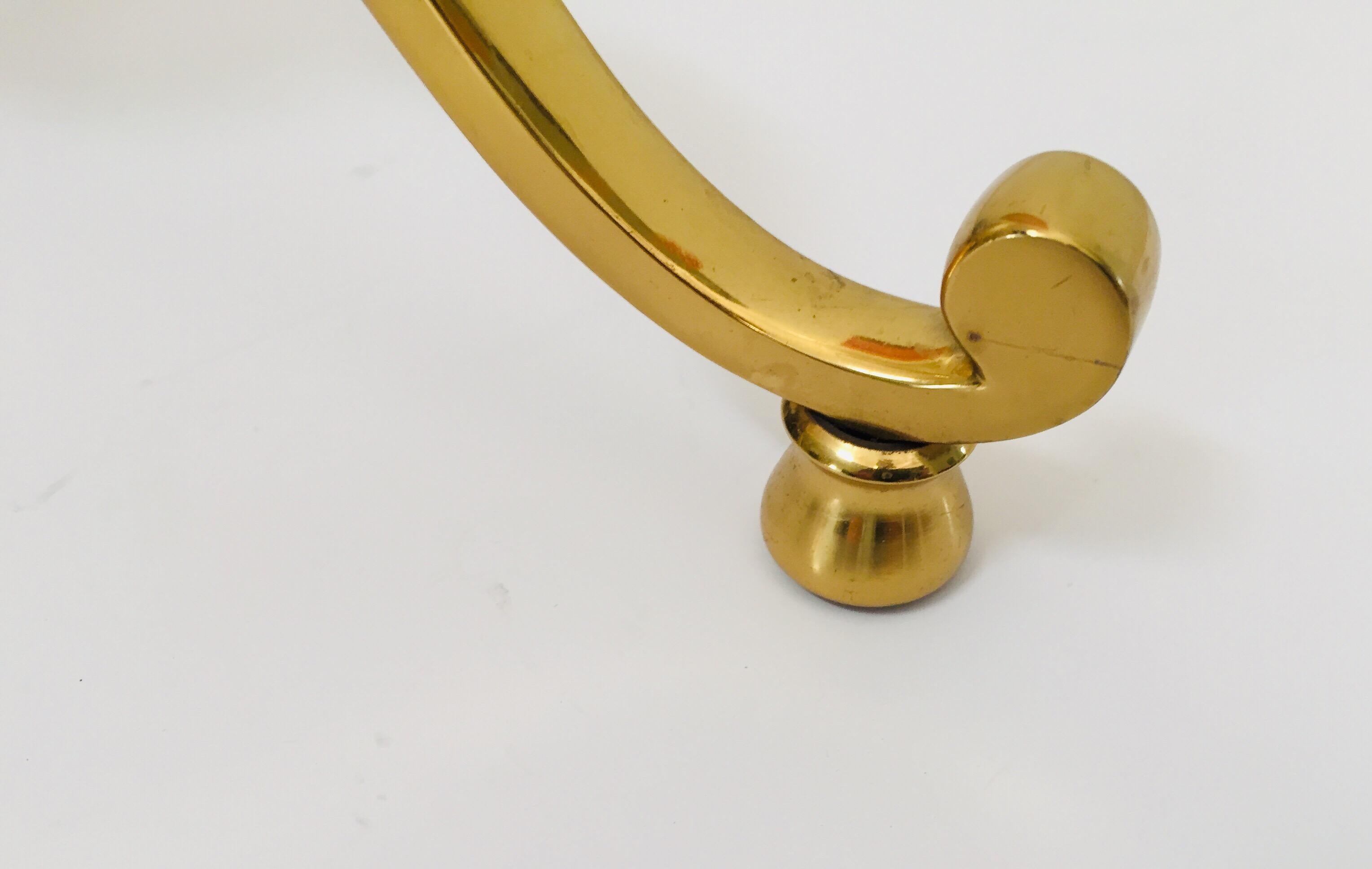 Post Modern Polished Brass Valet Stand, Italy 1970 For Sale 7