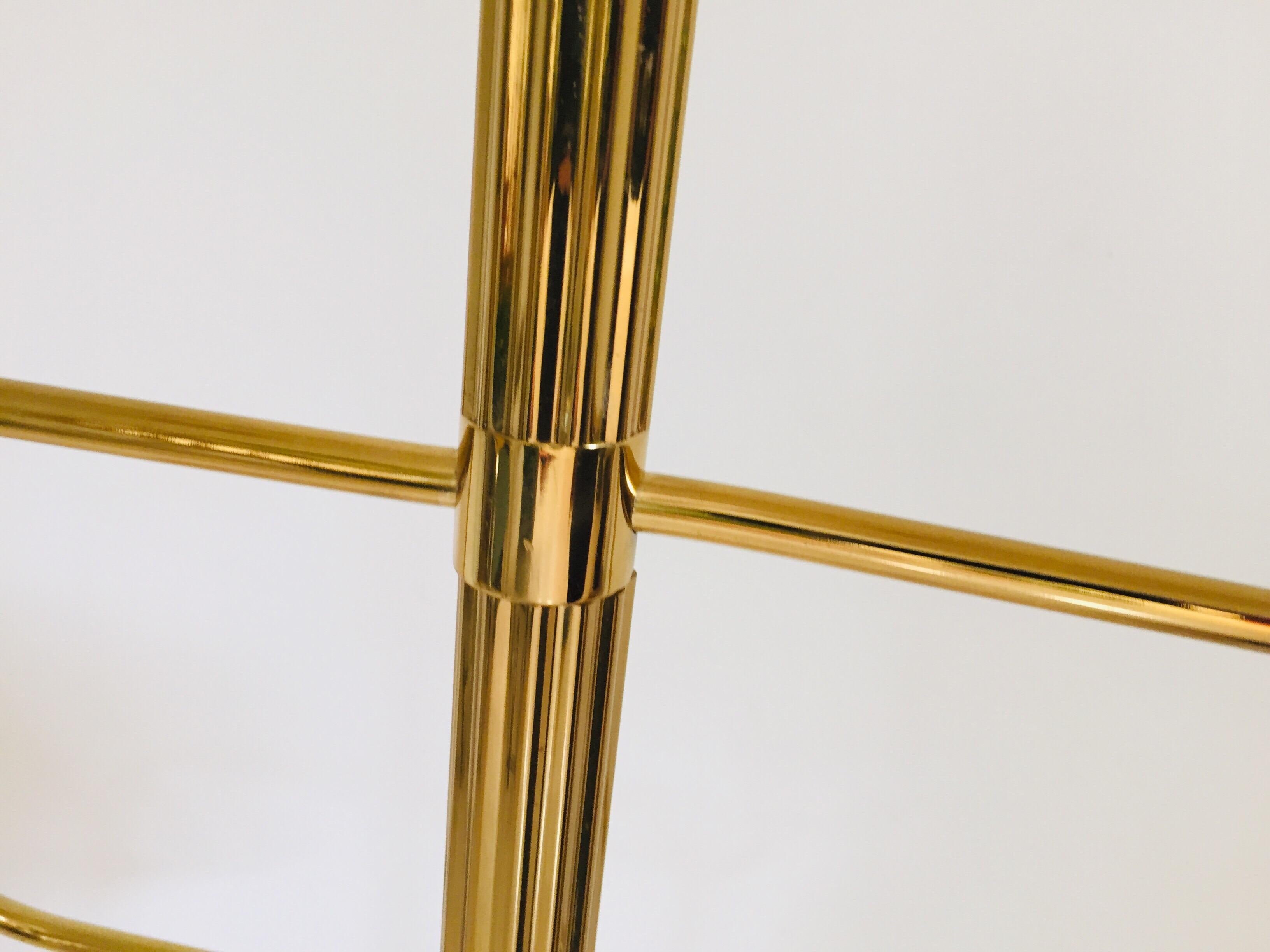 Post Modern Polished Brass Valet Stand, Italy 1970 For Sale 2