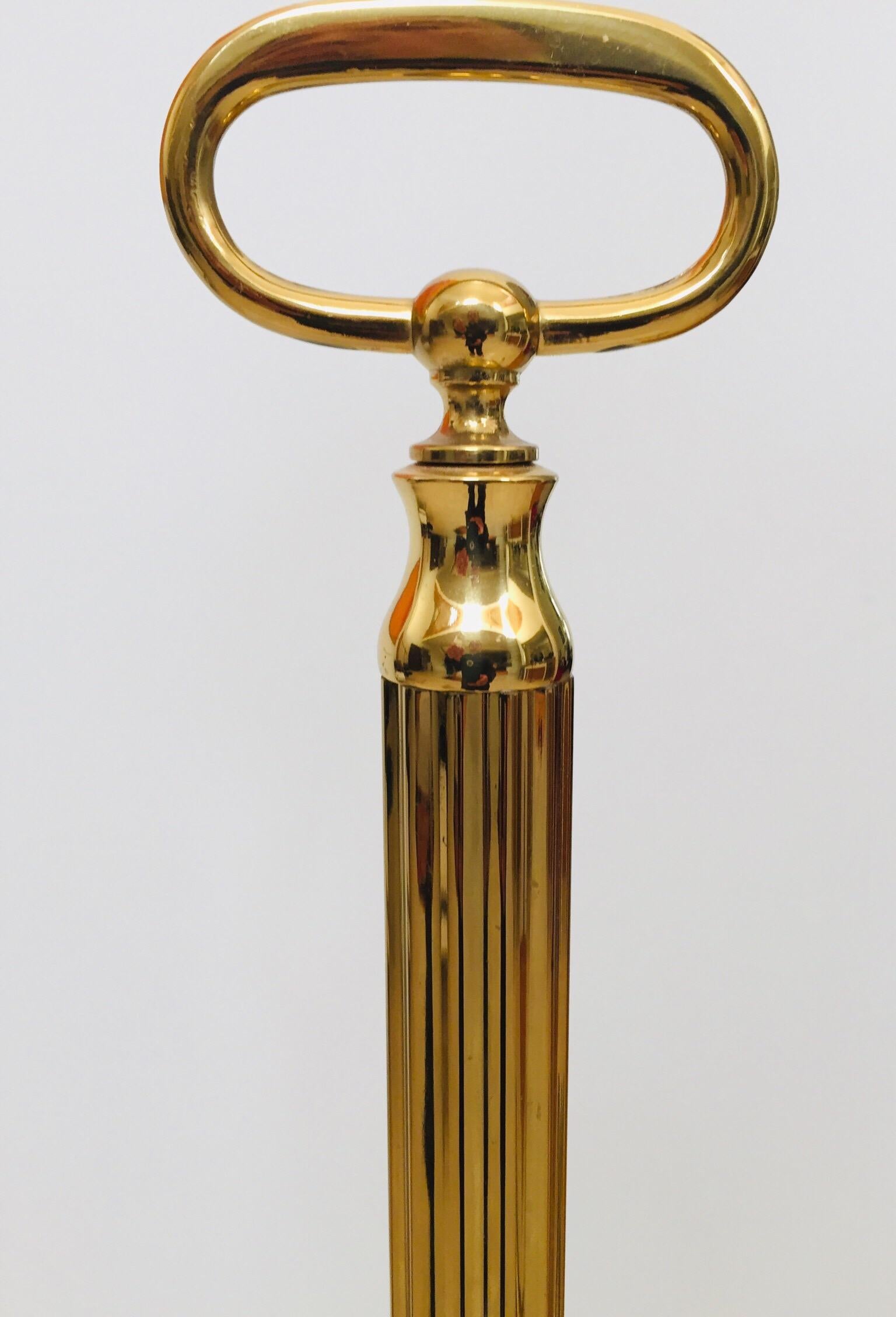 Post Modern Polished Brass Valet Stand, Italy 1970 For Sale 3