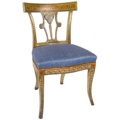 Italian Polychrome Decorated Side Chair