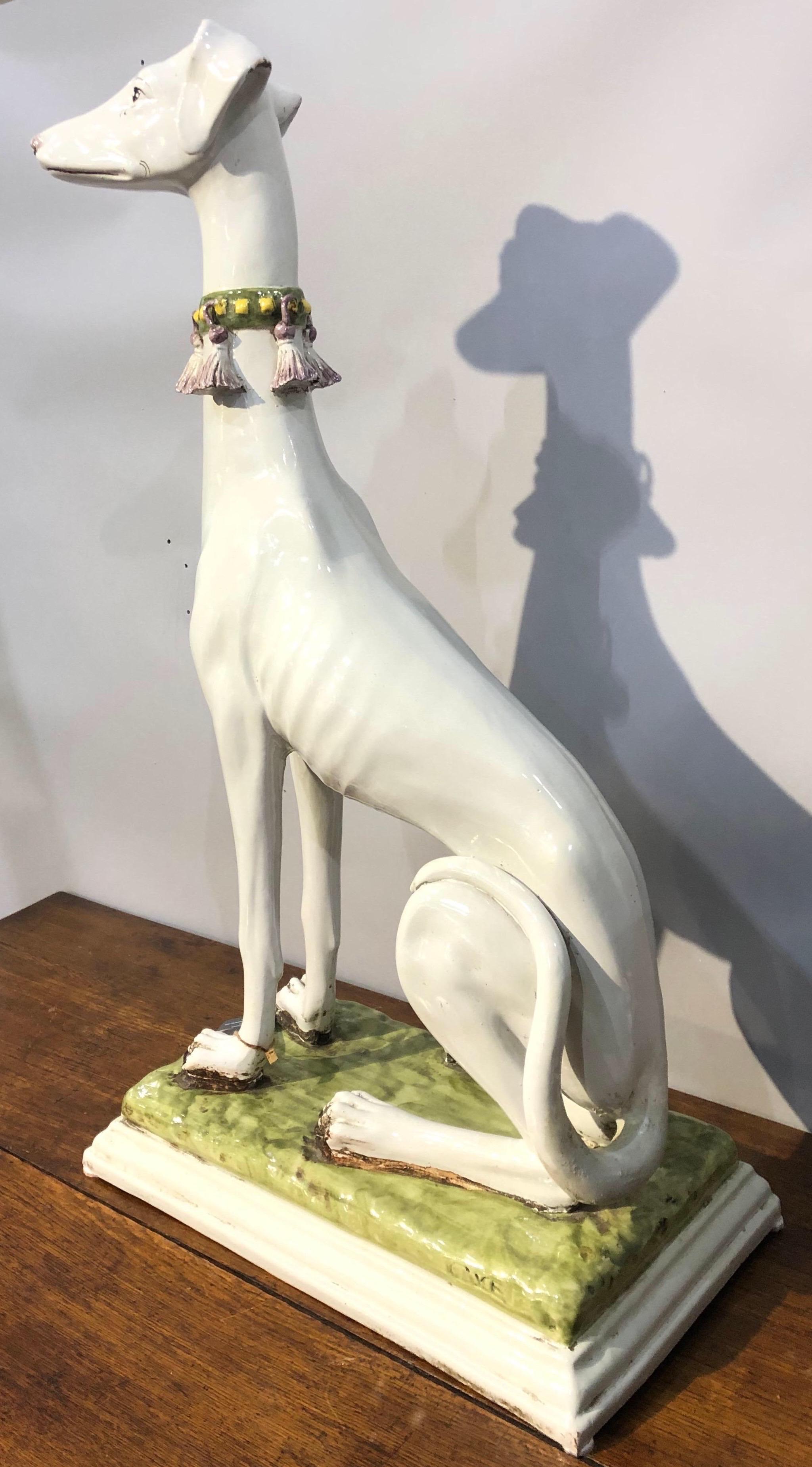 italian greyhound statue