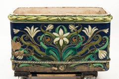 Italian Polychrome Majolica Cistern