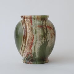 Italienische Vase aus polychromem Onyxstein, 1960er Jahre