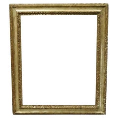 Cornice per quadro Florentine 51x33 in legno intagliato e dorato, policroma e italiana
