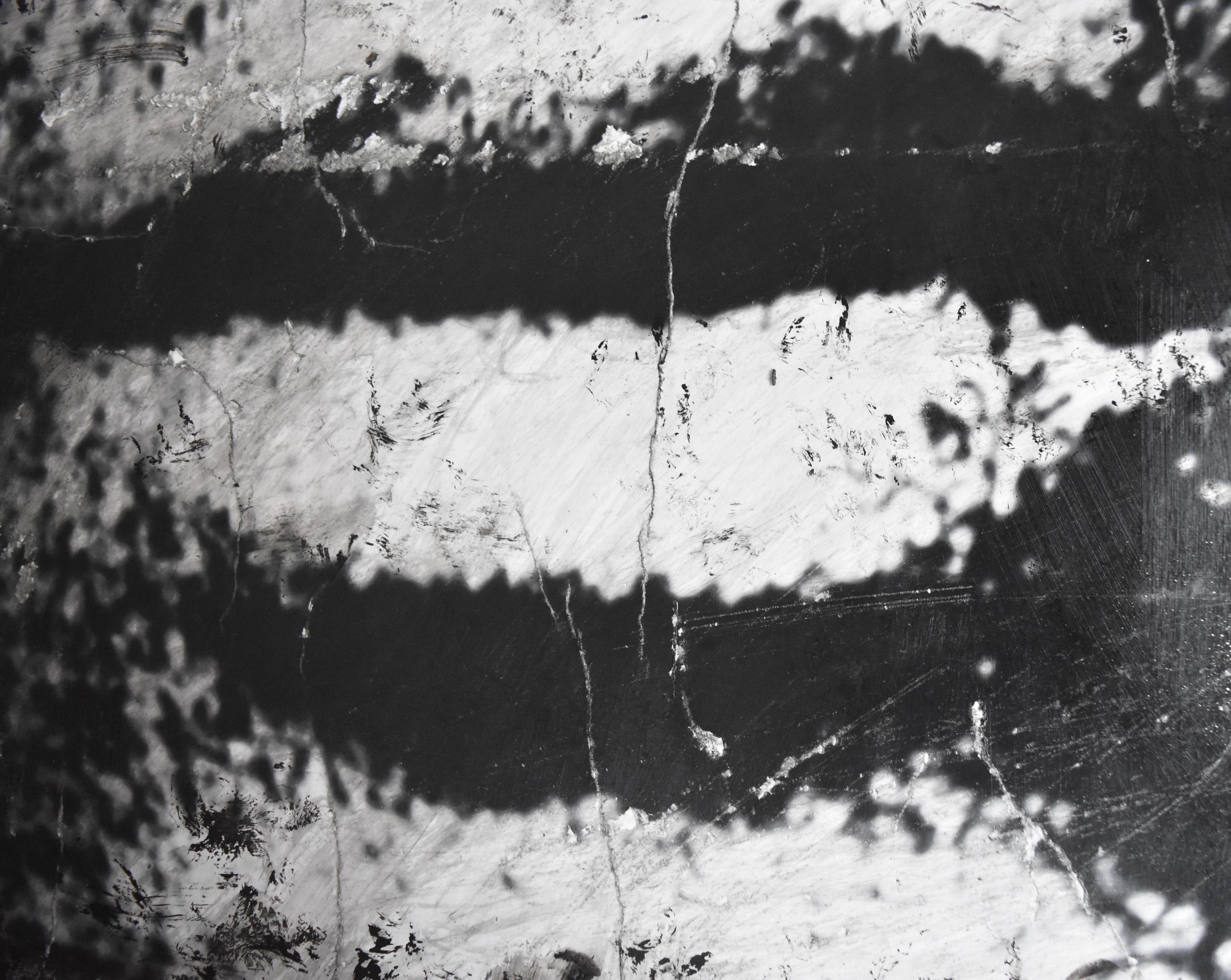 Hand-Painted Italian Pop Artist Anna Bianchi’s Lenny Kravits Abstract Black and White Acrylic