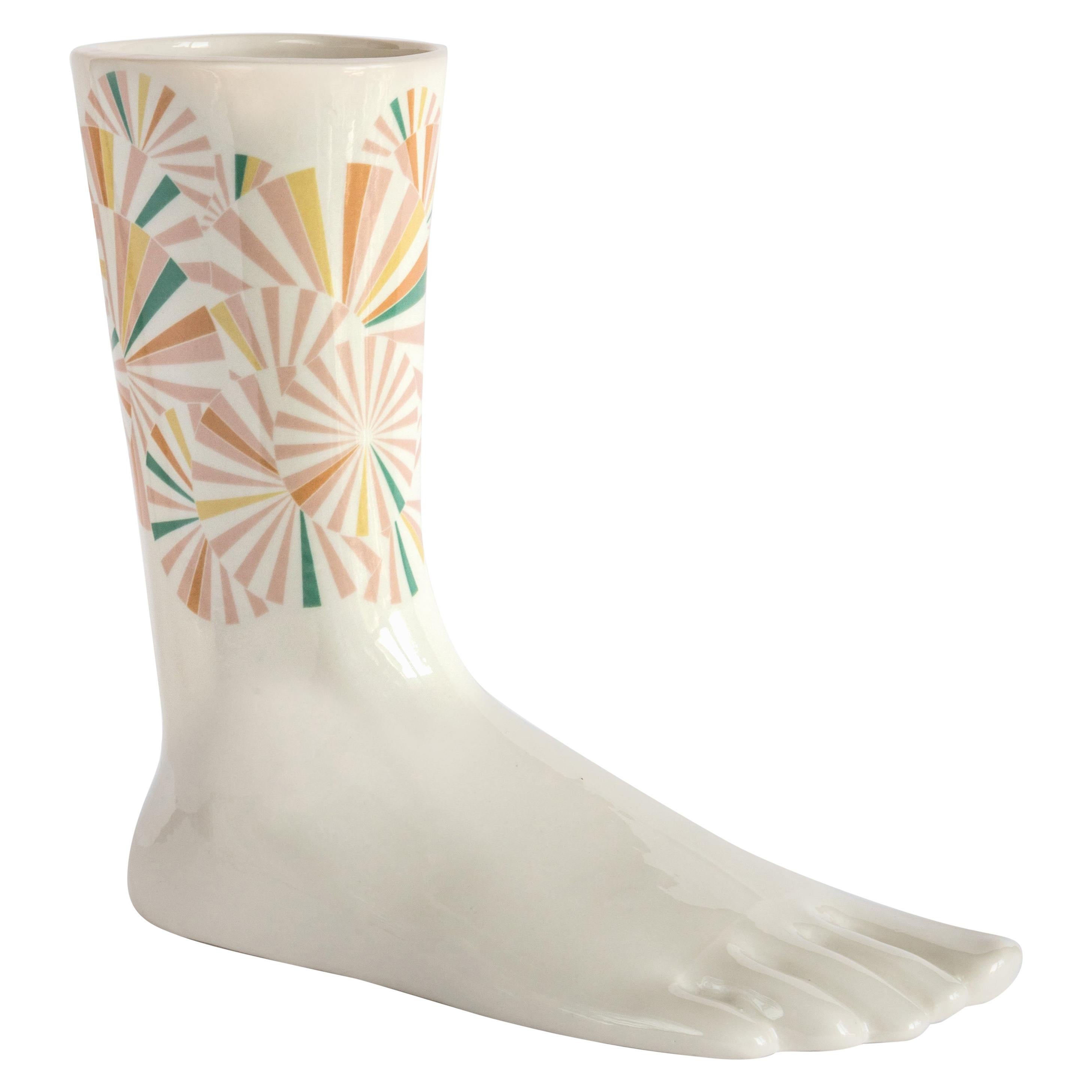 Porcelaine italienne Anatomica le pied:: décoration Wagasa par Vito Nesta