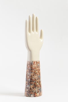 Italian Porcelain Anatomica the Hand, 1990s Human Being Decoration by Vito Nesta