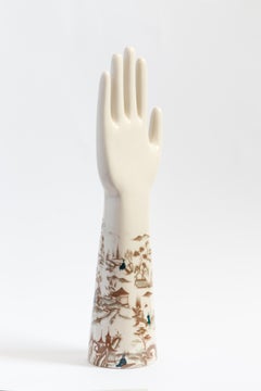 Anatomica, Porcelain Hand with Natsumi Decoration by Vito Nesta