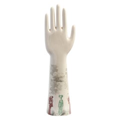 Italian Porcelain Anatomica The Hand, Paesant Decoration by Vito Nesta