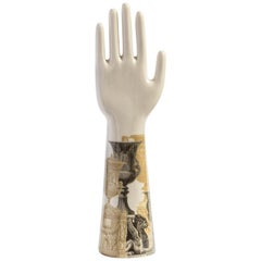 Anatomica, Porcelain Hand with Roma Decoration by Vito Nesta