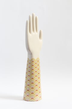 Anatomica, Porcelain Hand with Scales Decoration by Vito Nesta