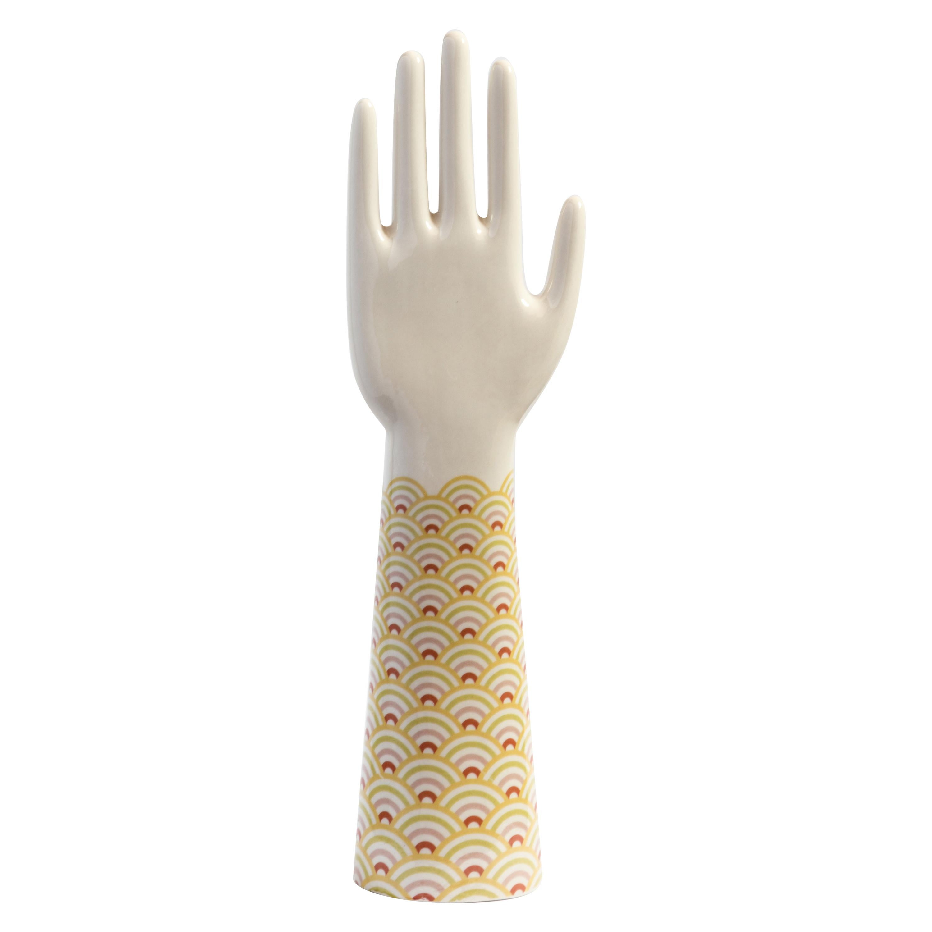 Anatomica, Porcelain Hand with Scales Decoration by Vito Nesta For Sale