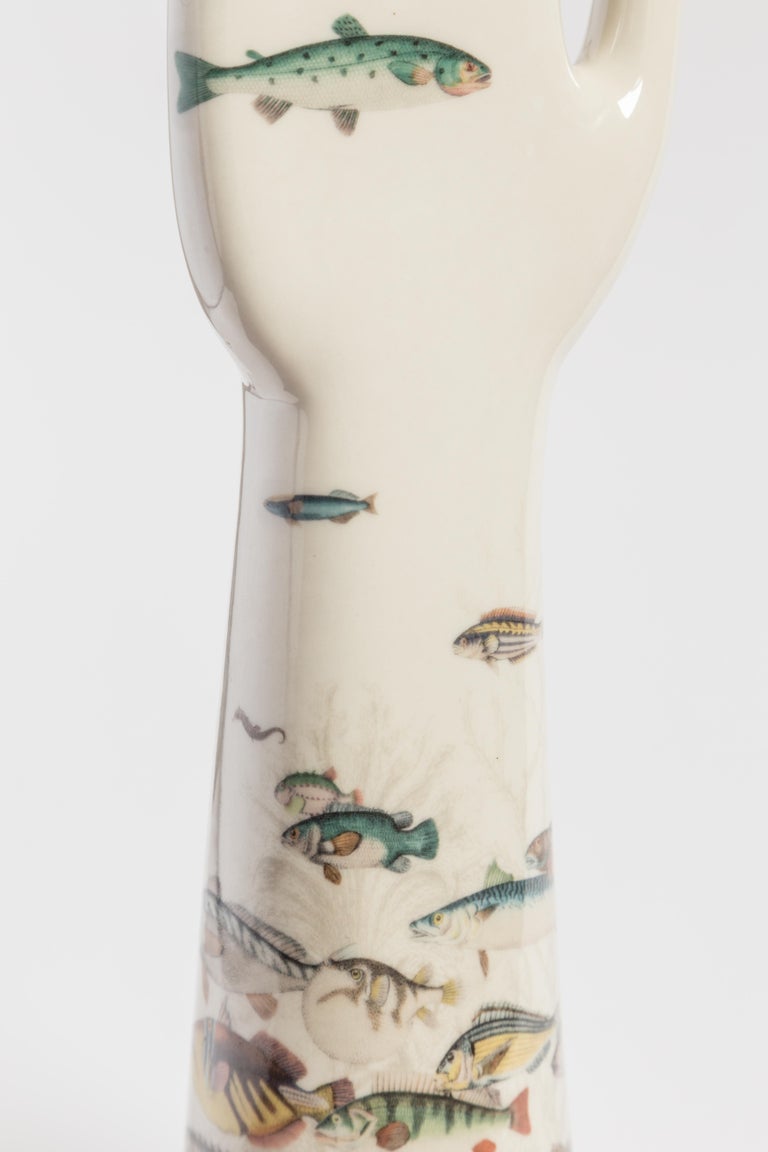 Italian Porcelain Anatomica the Hand, Submarine by Vito Nesta In New Condition For Sale In Milan, IT