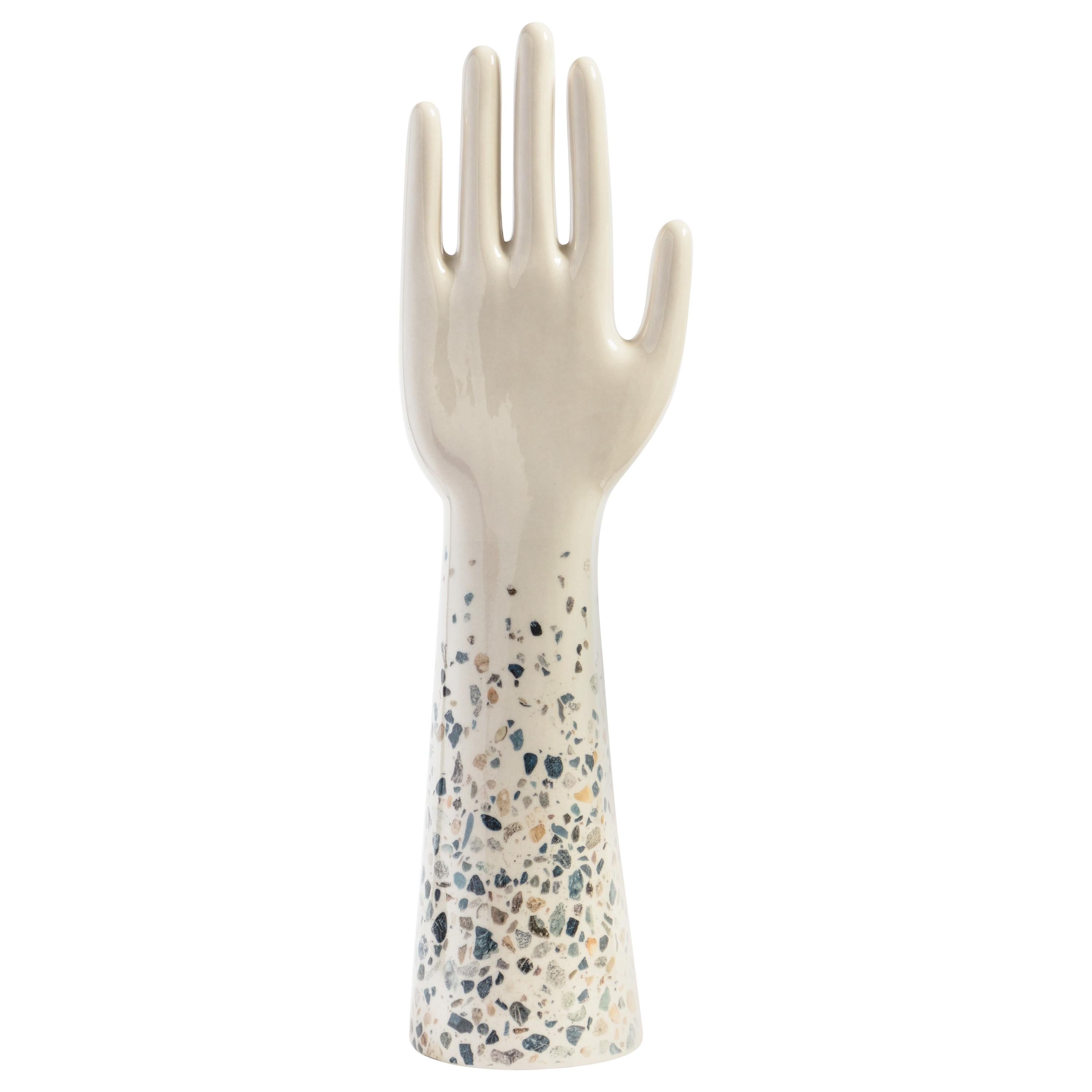 Anatomica, Porcelain Hand with Terrazzo Veneziano by Vito Nesta For Sale
