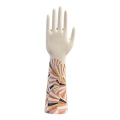 Italian Porcelain Anatomica The Hand, Wagasa Decoration by Vito Nesta