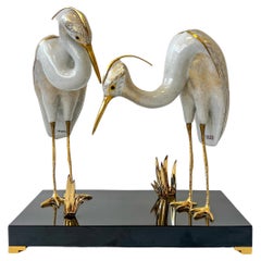 Italienisches Porzellan und goldene Vögel von Oggetti