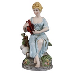 Italian Porcelain Biscuit Hand Painted