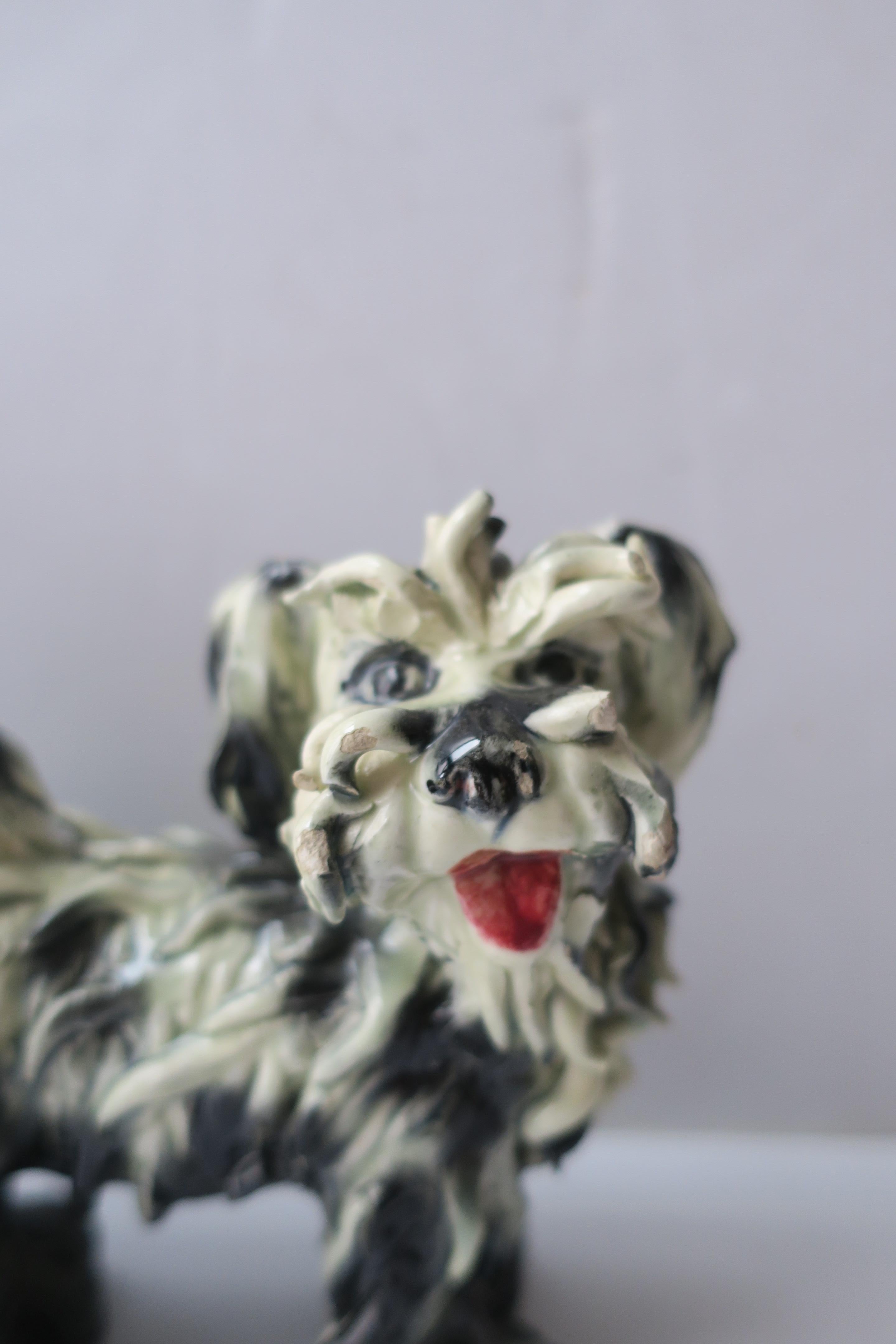 Esculturas de porcelana italiana para perros Glaseado en venta