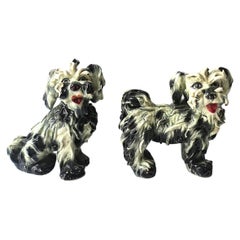 Esculturas de porcelana italiana para perros