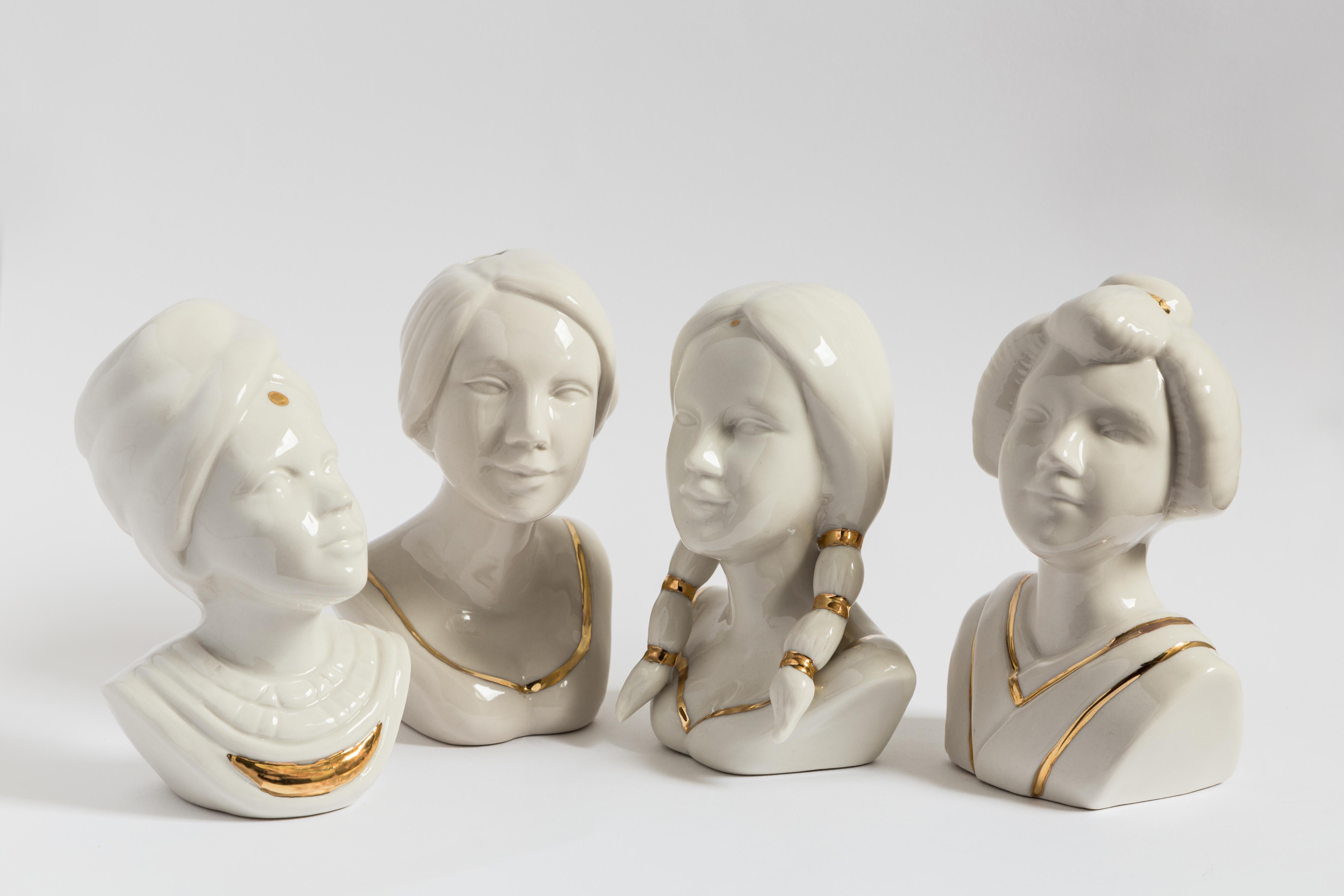 Difusor de Aceite Esencial de Porcelana Italiana, Dama Japonesa de Vito Nesta en Nuevo estado para la venta en Milano, Lombardia