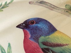 Caja de baratijas o joyero de porcelana italiana pintada a mano, circa 1970