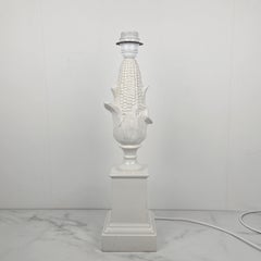 Italian Porcelain Lamp Base – Corn Cob Design by La Farnesiana, Parma 1970's