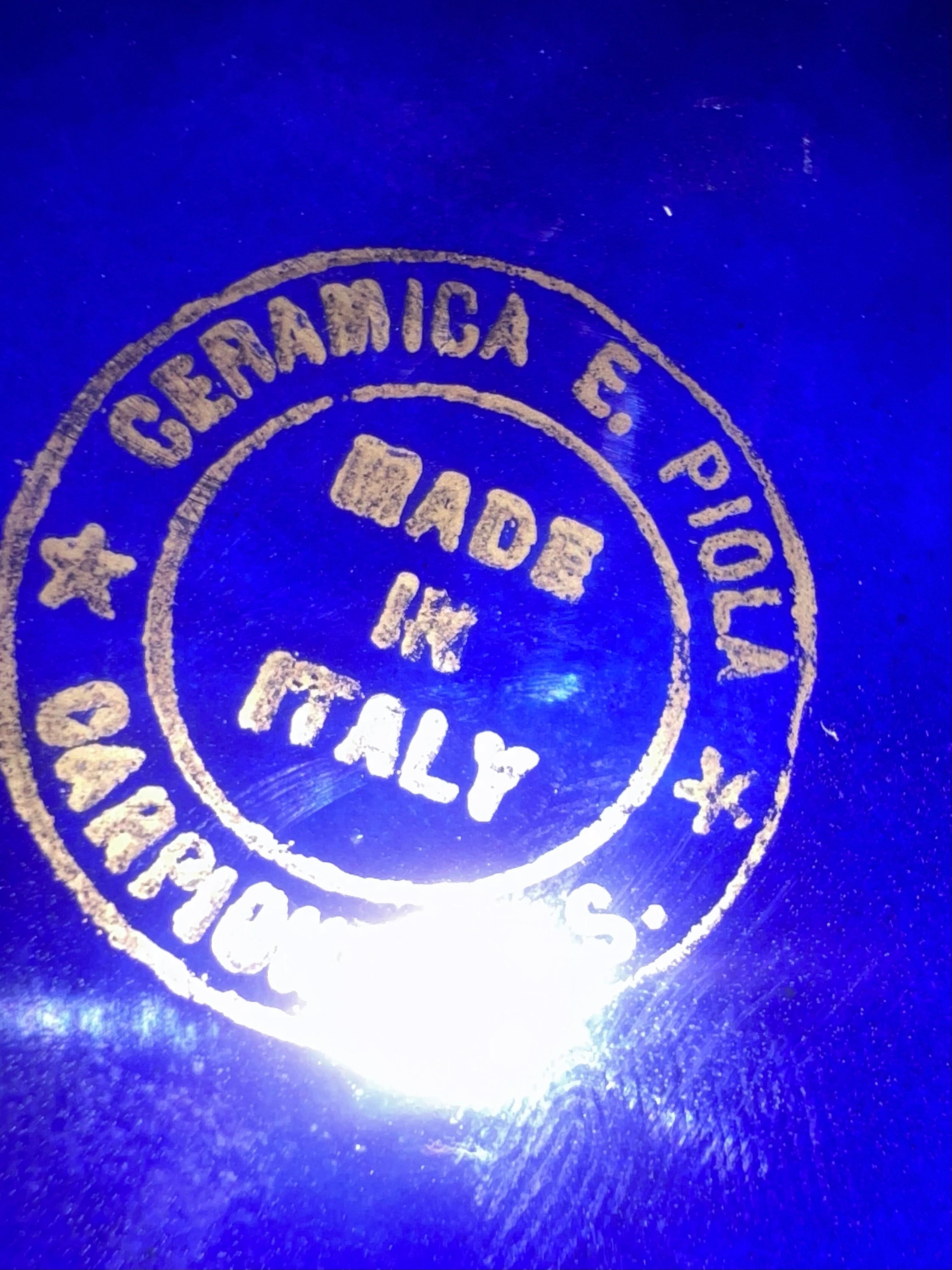 Cenicero grande de porcelana italiana Gancia Americano Licuor Publicidad siglo XX en venta
