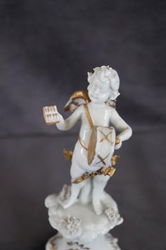 Italian Porcelain Musician Angel by Capodimonte