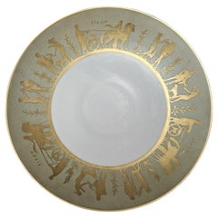 Assiette en porcelaine italienne d' Arrigo Finzi
