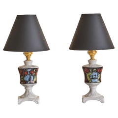 Lampada da tavolo in porcellana italiana, anni '60 - 2 disponibili