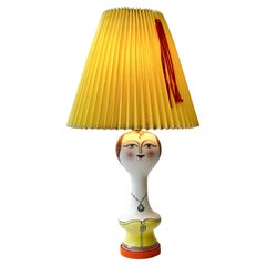 Lampada da tavolo in porcellana italiana