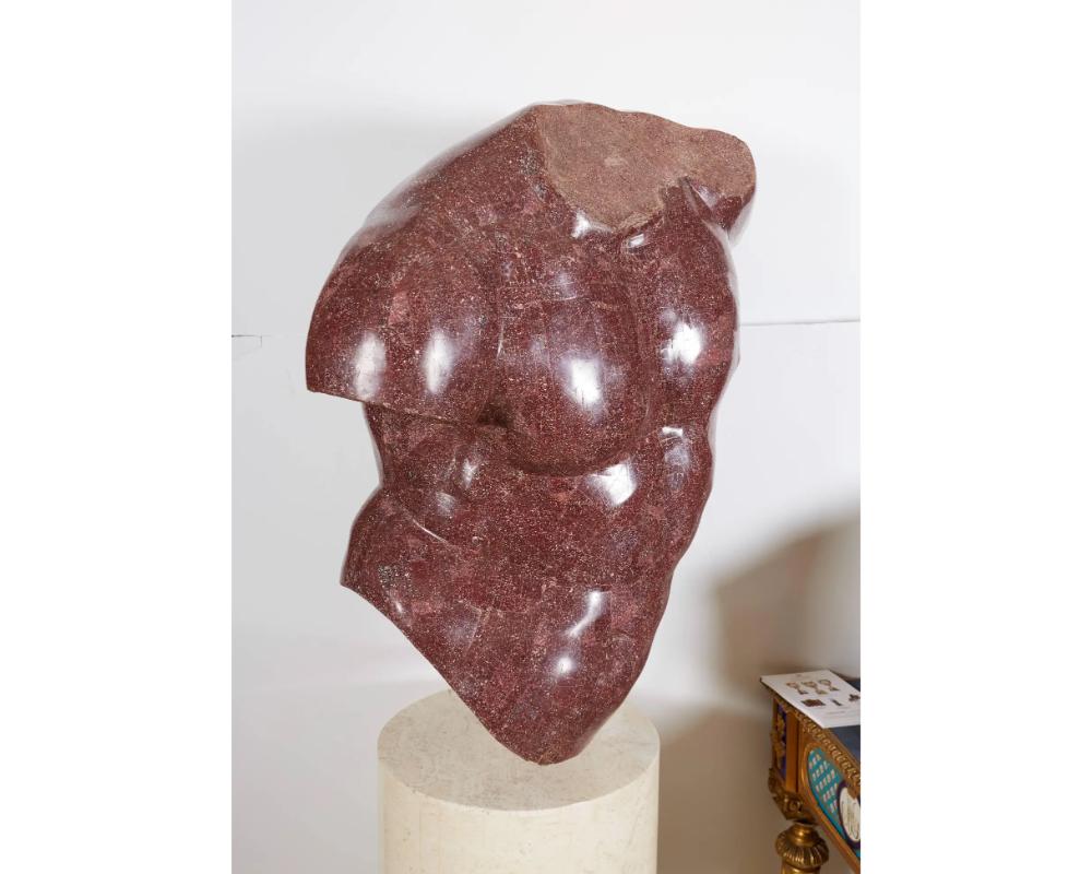 Modèle italien de torse en placage de porphyre, d'après l'ancien, Anthony Redmile 1