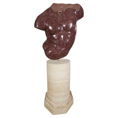 Modello di torso in porfido italiano impiallacciato, dopo l'antico, Anthony Redmile