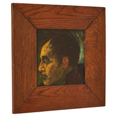 Italian Portrait in Wooden Frame