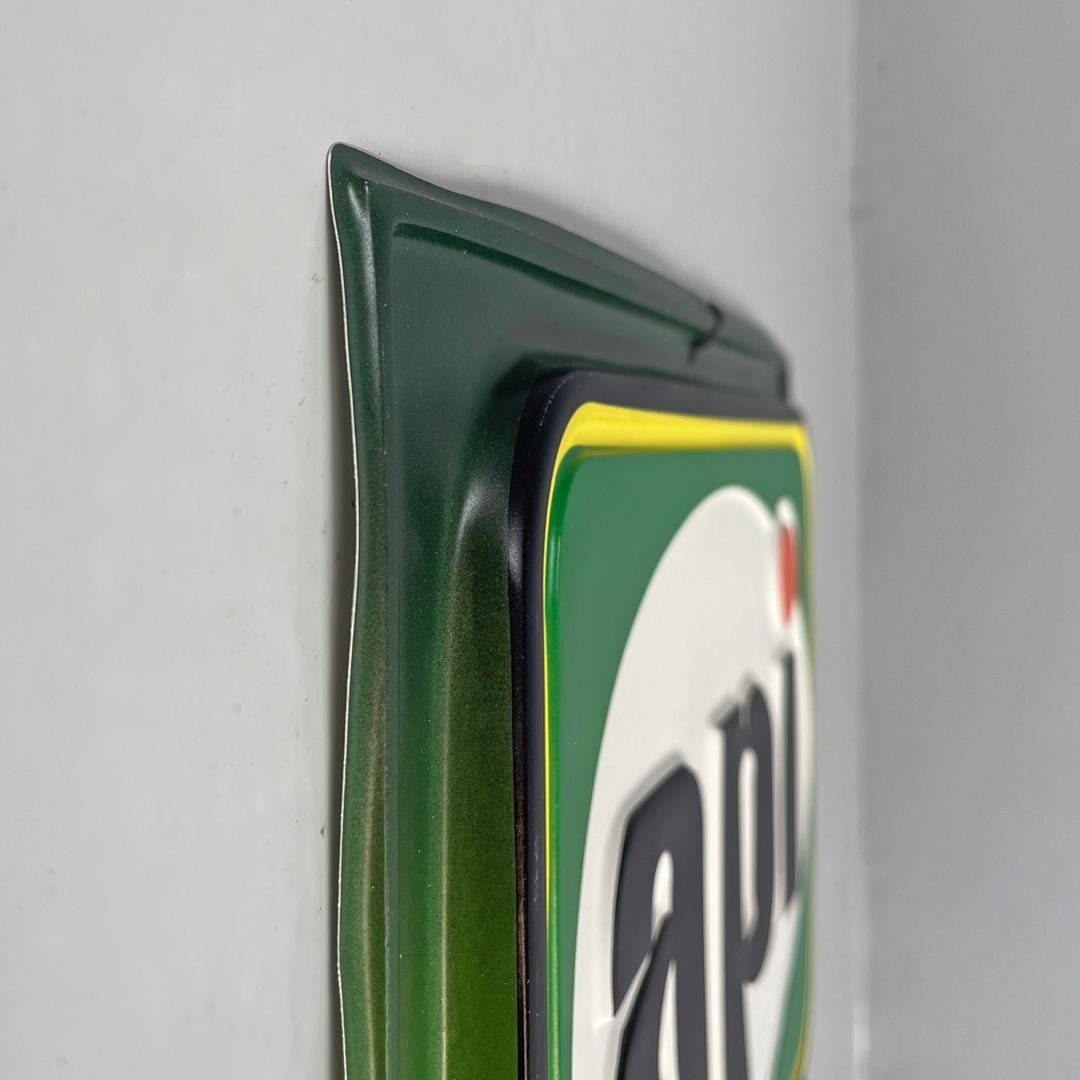 Plastica Calendario italiano post-moderno Api perpetuo da parete in plastica verde, anni '90