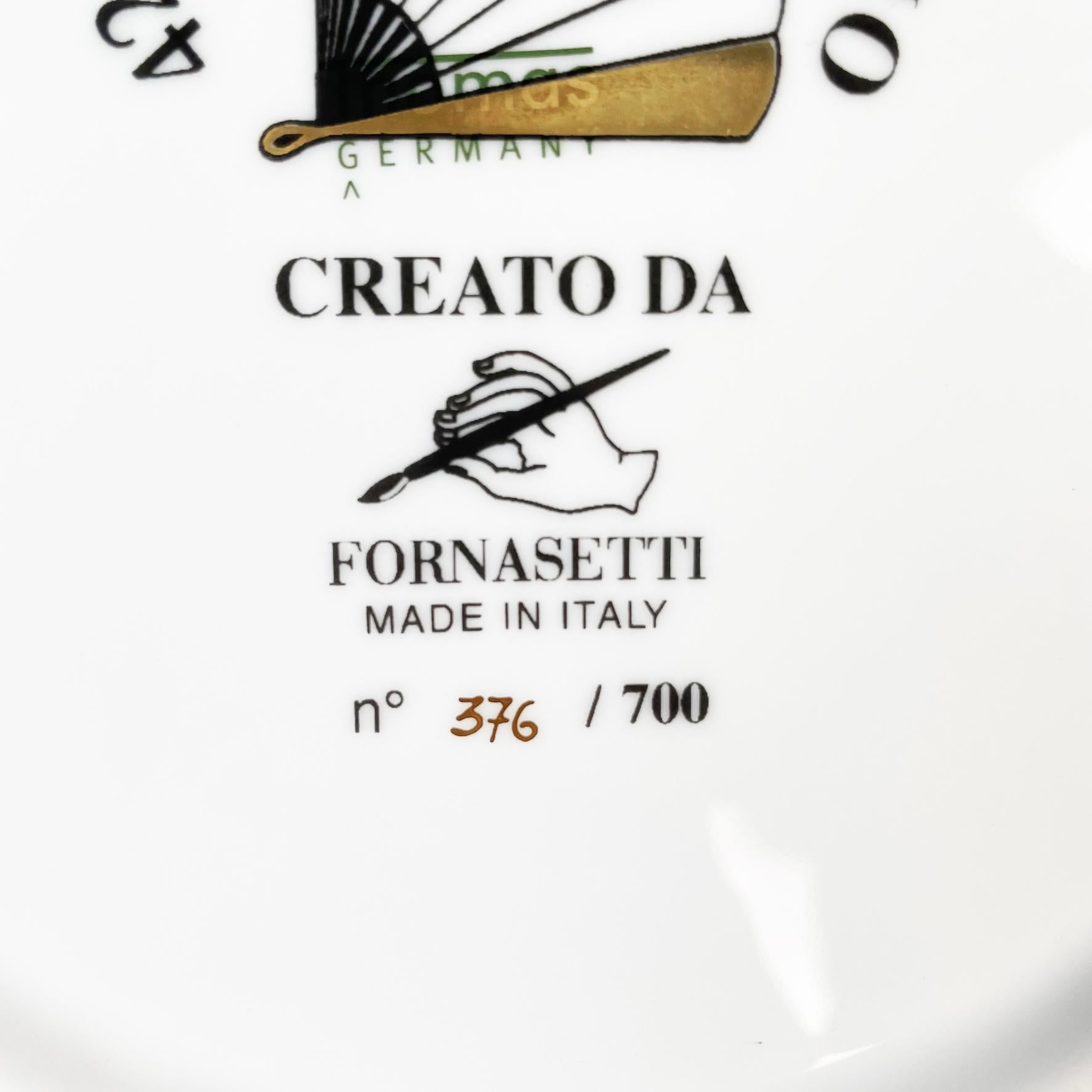 Italian Post-Modern Ceramic Wall Calendar Plate 2009 by Fornasetti, 2009 1