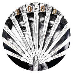 Italian Post-Modern Ceramic Wall Calendar Plate 2009 by Fornasetti, 2009