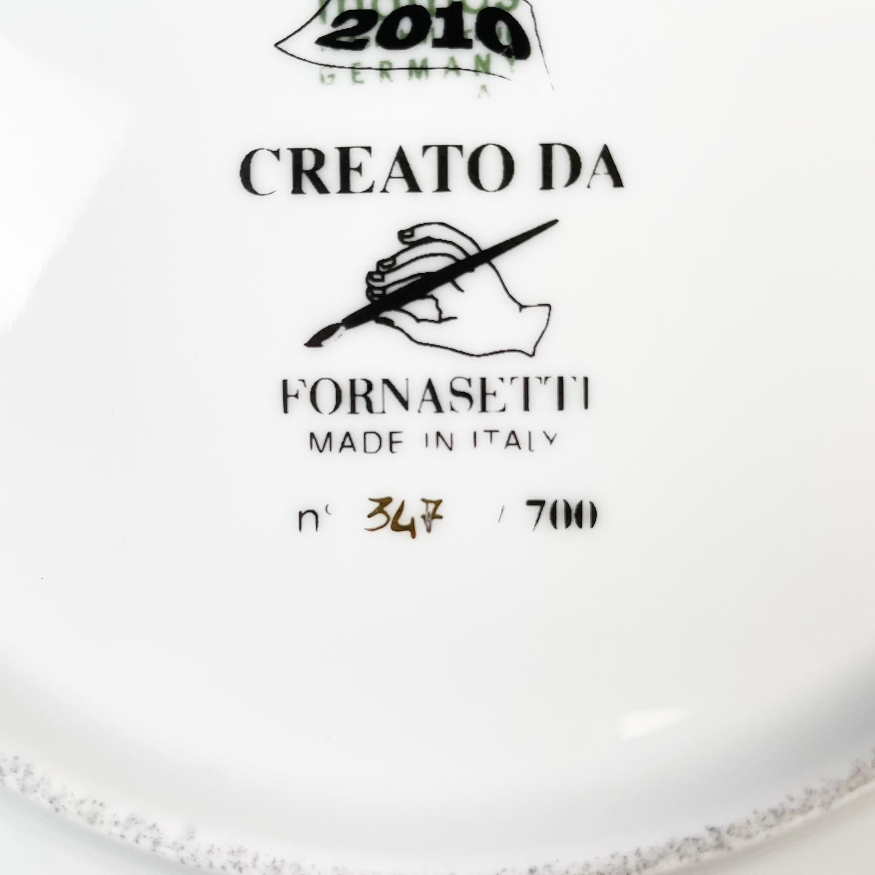 Italian Post-Modern Ceramic Wall Calendar Plate 2010 by Fornasetti, 2010 1