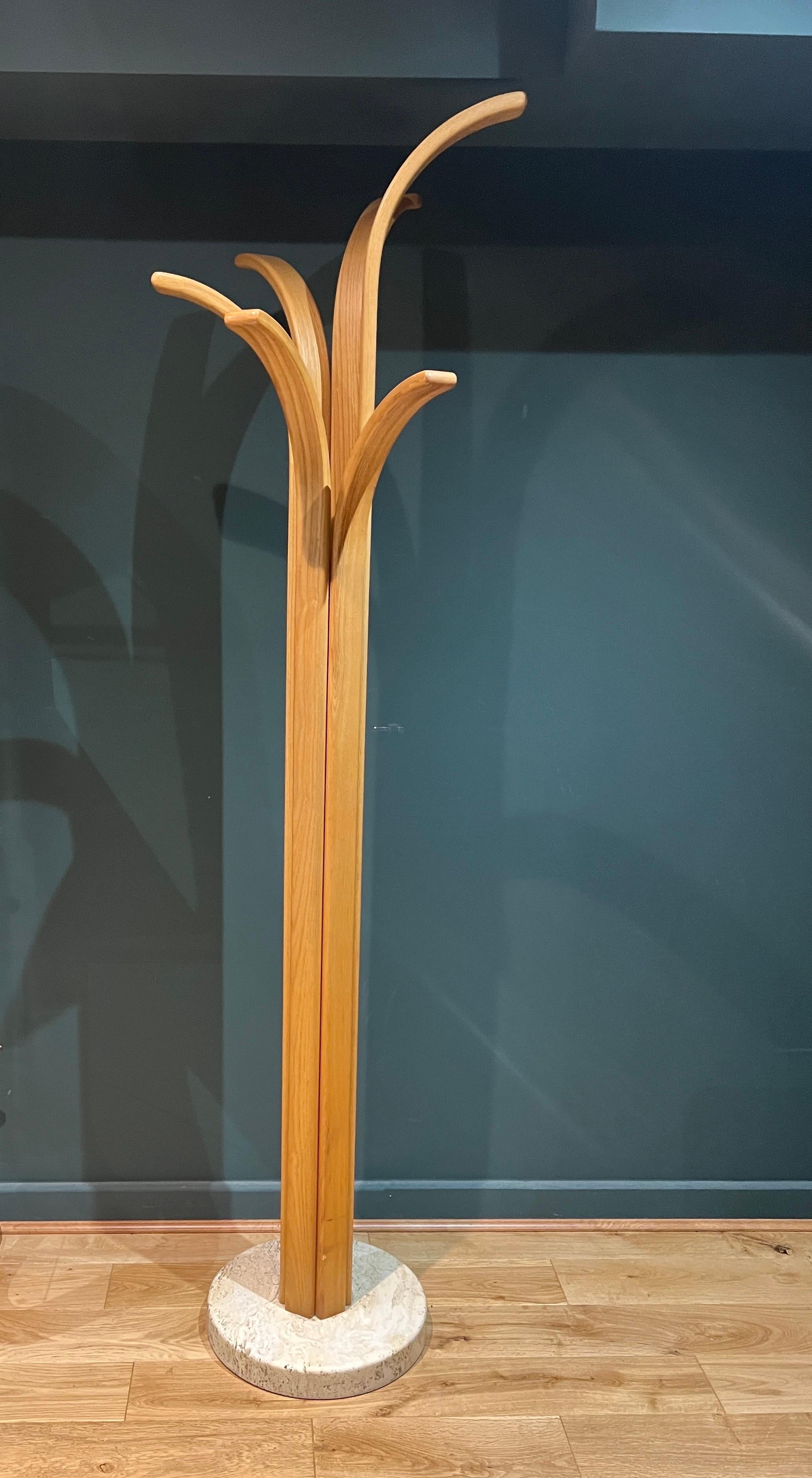 Hand-Carved Italian post modern coat stand  For Sale