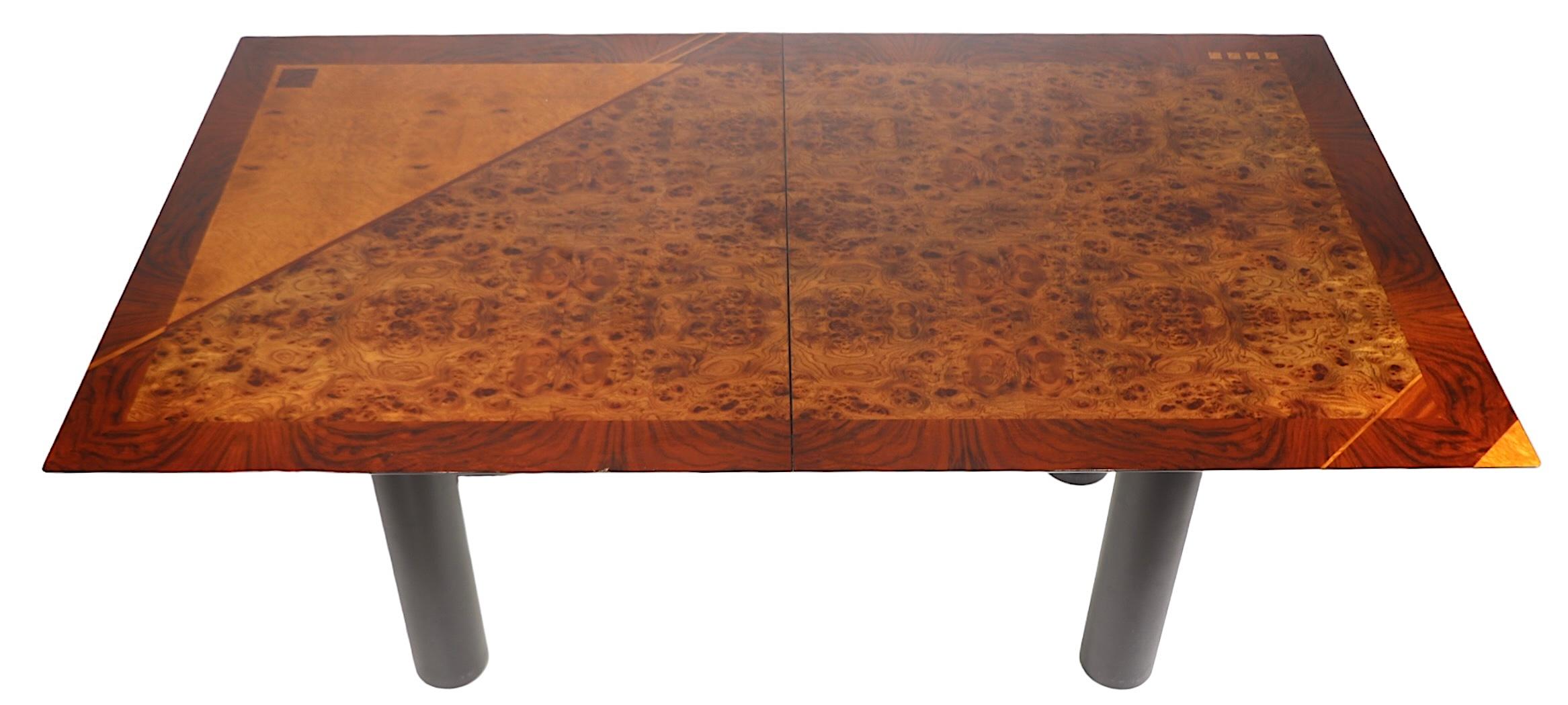 Italian Post Modern Dining Table by Oscar Dell Arredamento for Miniforms c 1970s For Sale 4