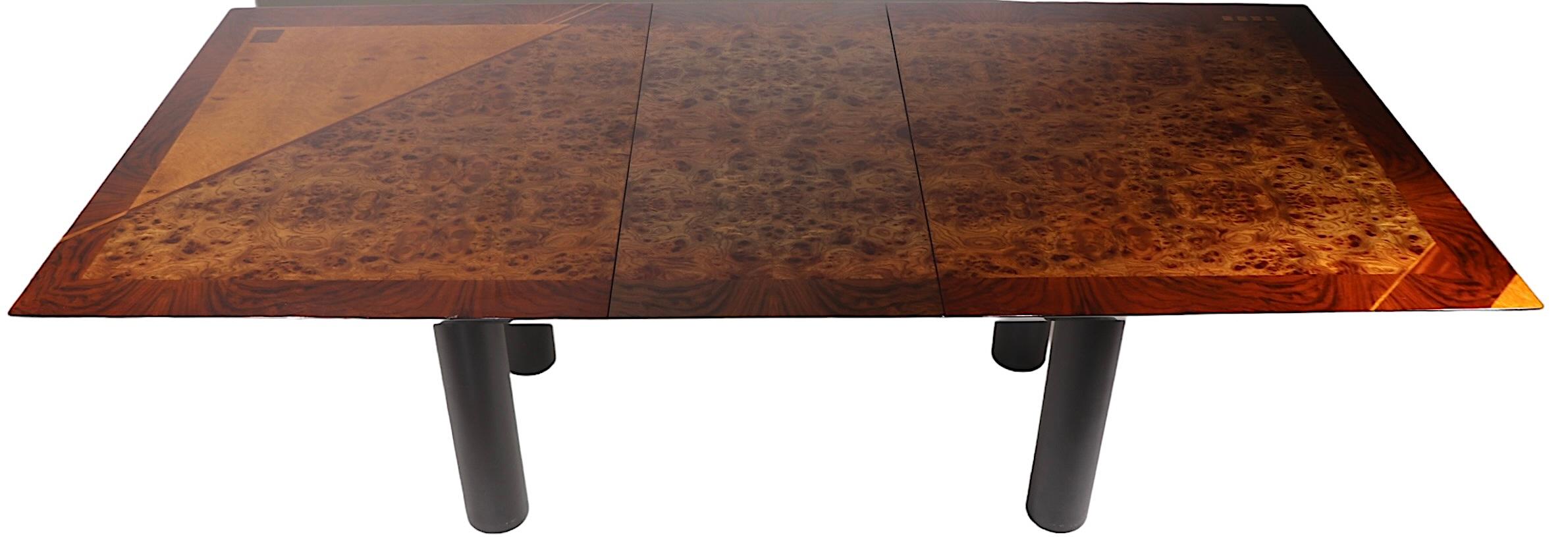 Italian Post Modern Dining Table by Oscar Dell Arredamento for Miniforms c 1970s For Sale 5