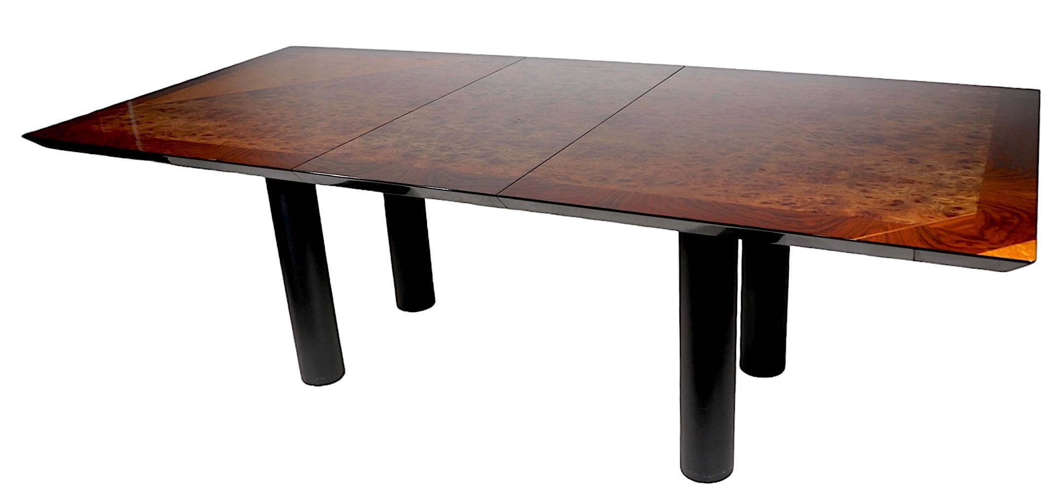Italian Post Modern Dining Table by Oscar Dell Arredamento for Miniforms c 1970s For Sale 10