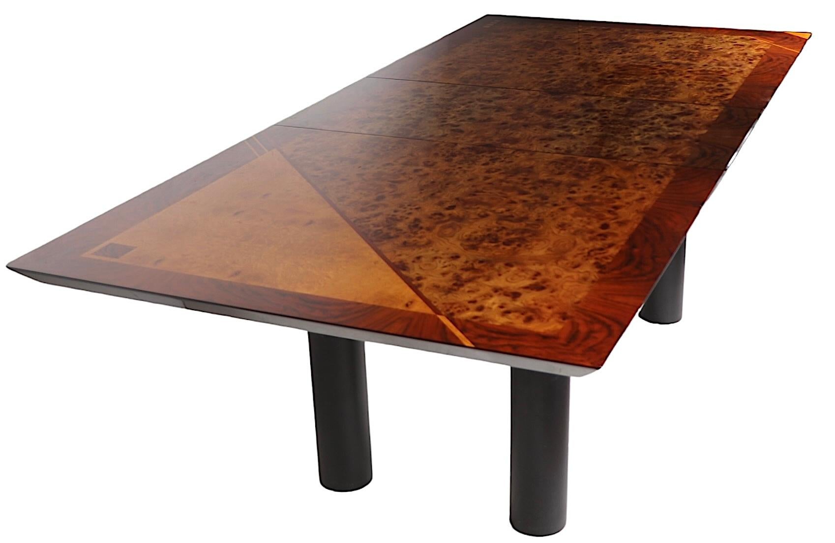 Italian Post Modern Dining Table by Oscar Dell Arredamento for Miniforms c 1970s For Sale 11