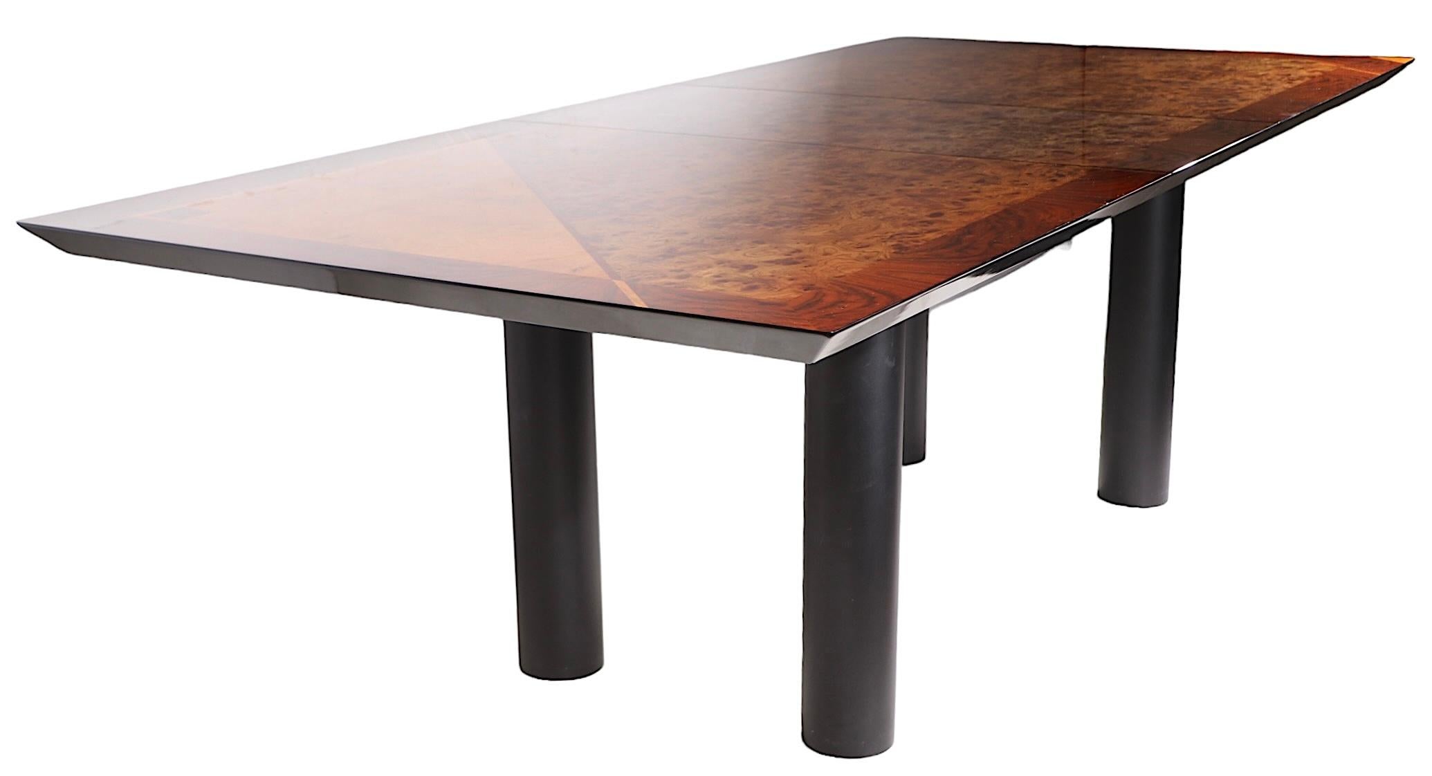 Italian Post Modern Dining Table by Oscar Dell Arredamento for Miniforms c 1970s For Sale 12