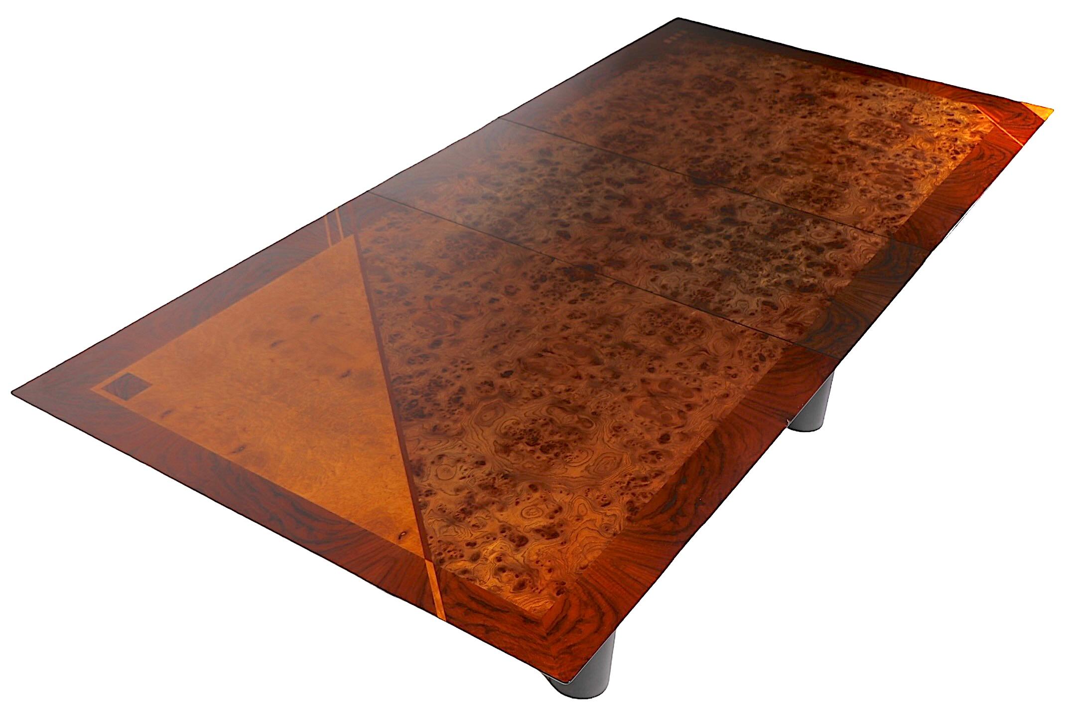 Italian Post Modern Dining Table by Oscar Dell Arredamento for Miniforms c 1970s 14