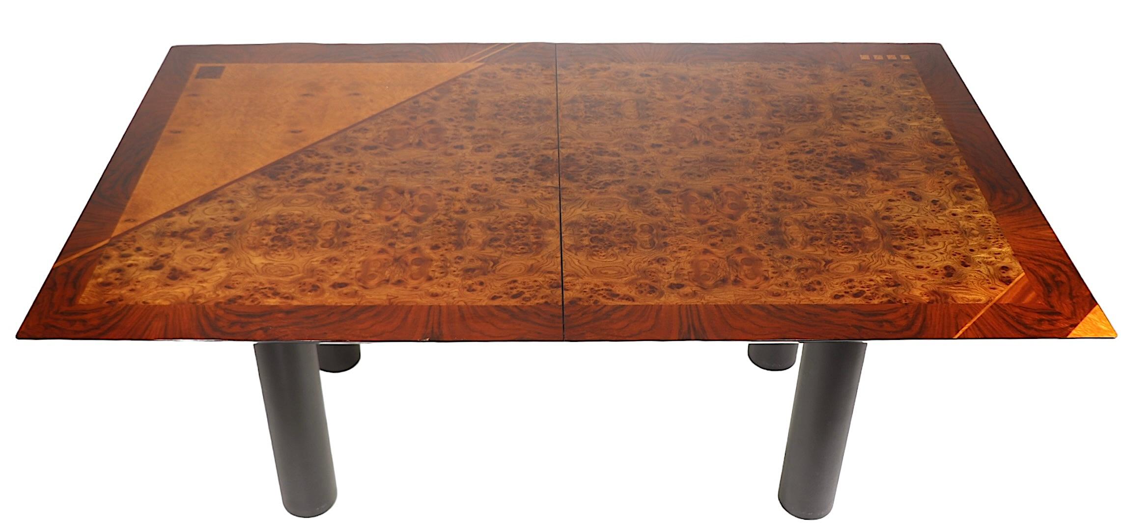 20th Century Italian Post Modern Dining Table by Oscar Dell Arredamento for Miniforms c 1970s For Sale
