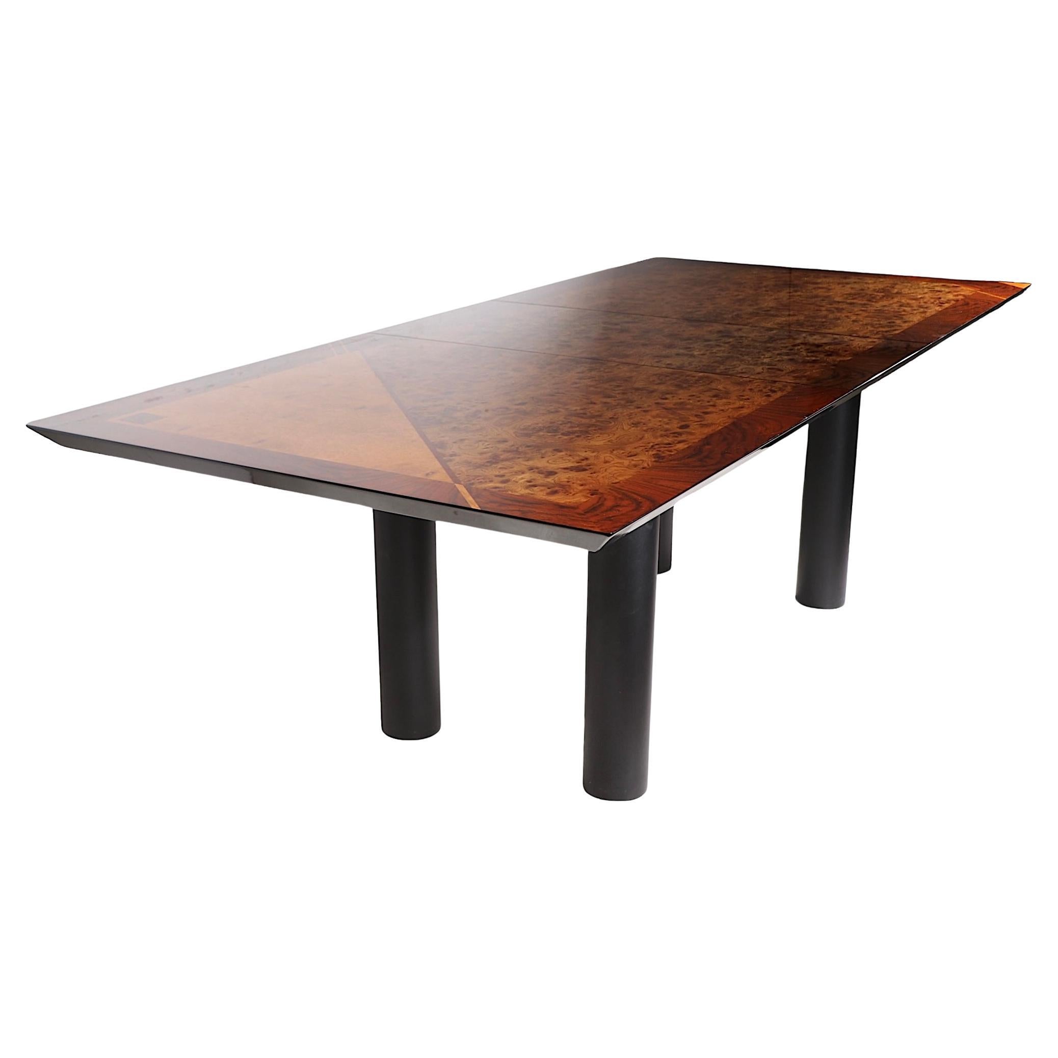 Italian Post Modern Dining Table by Oscar Dell Arredamento for Miniforms c 1970s For Sale