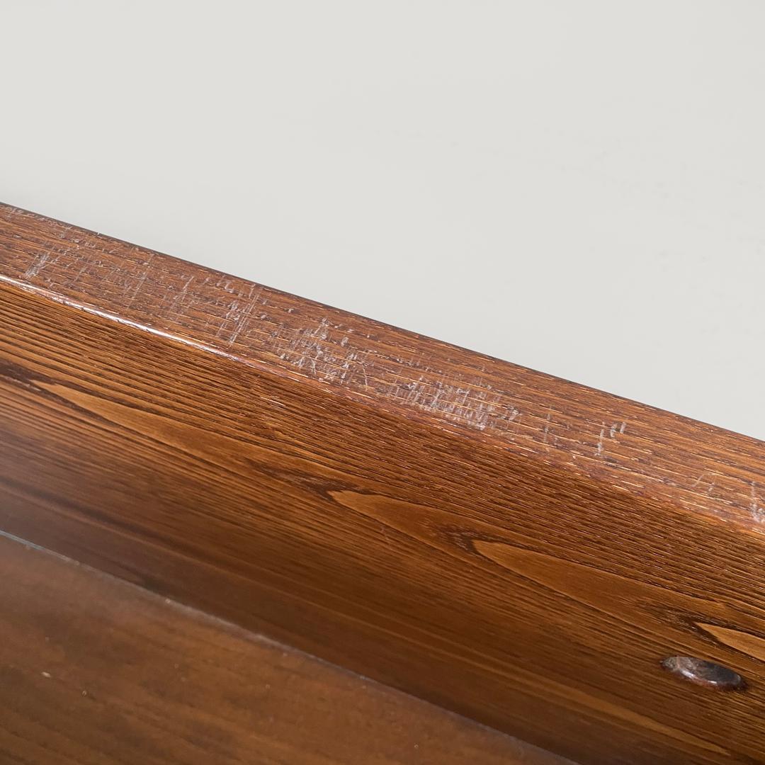 Italian post-modern elongated rectangular wooden planter with wheels, 1980s For Sale 13