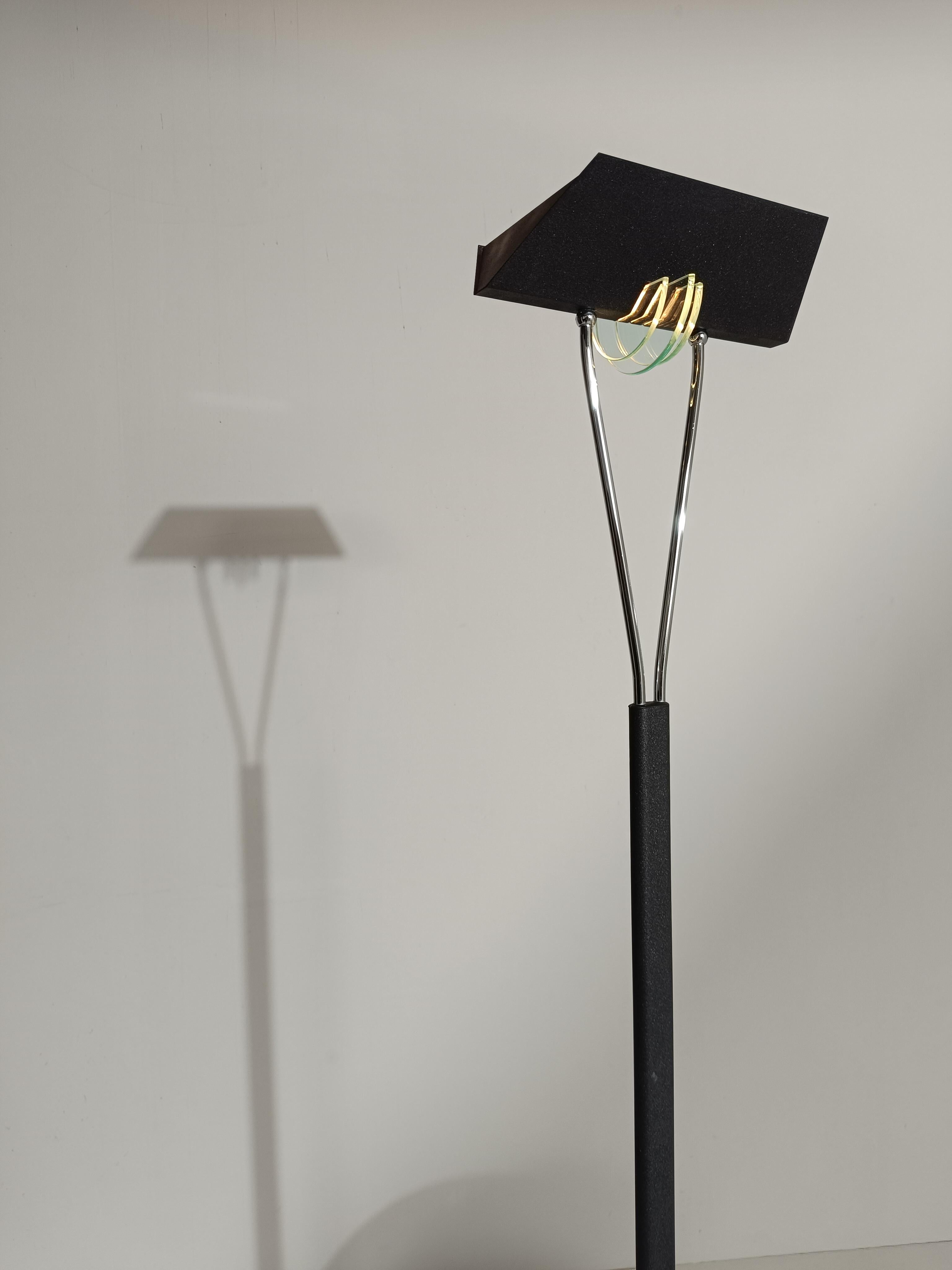 Lampadaire italien post-moderne dans le style de Fontana Arte, années 80/90 Bon état - En vente à Roma, IT